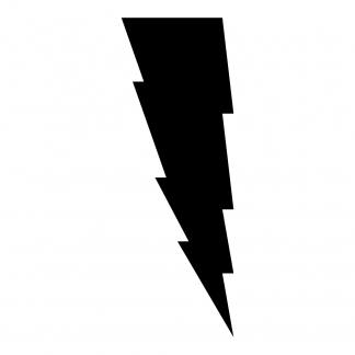 Blank Acrylic Keychain - Lightning Bolt
