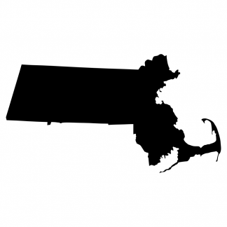 Blank Acrylic Keychain - Massachusetts