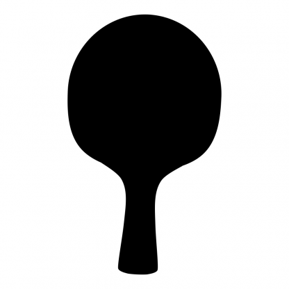 Blank Acrylic Keychain - Ping Pong Paddle
