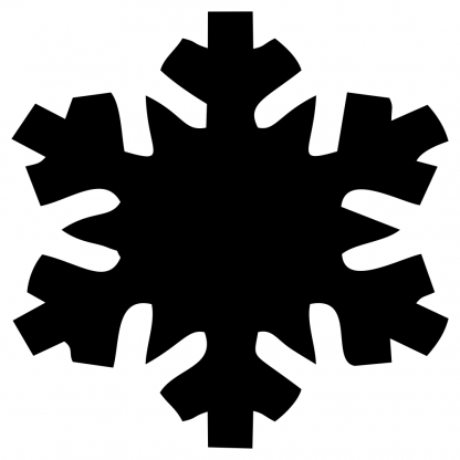 Blank Acrylic Keychain - Snowflake(Style 2)