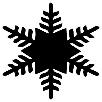 Blank Acrylic Keychain - Snowflake(Style 4)