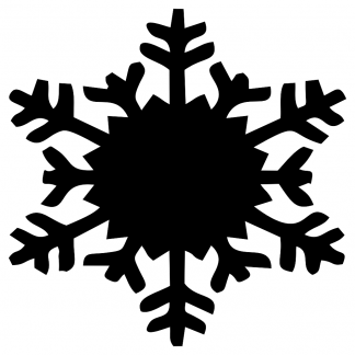 Blank Acrylic Keychain - Snowflake(Style 5)