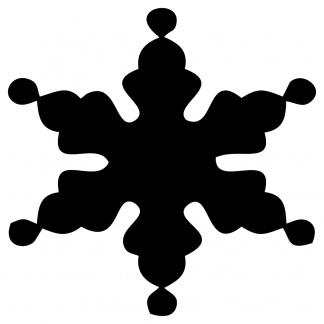 Blank Acrylic Keychain - Snowflake(Style 6)