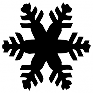 Blank Acrylic Keychain - Snowflake(Style 7)