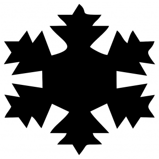 Blank Acrylic Keychain - Snowflake(Style 8)