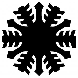 Blank Acrylic Keychain - Snowflake(Style 9)