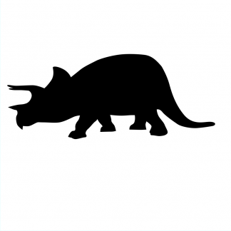 Blank Acrylic Keychain - Triceratops Style 1